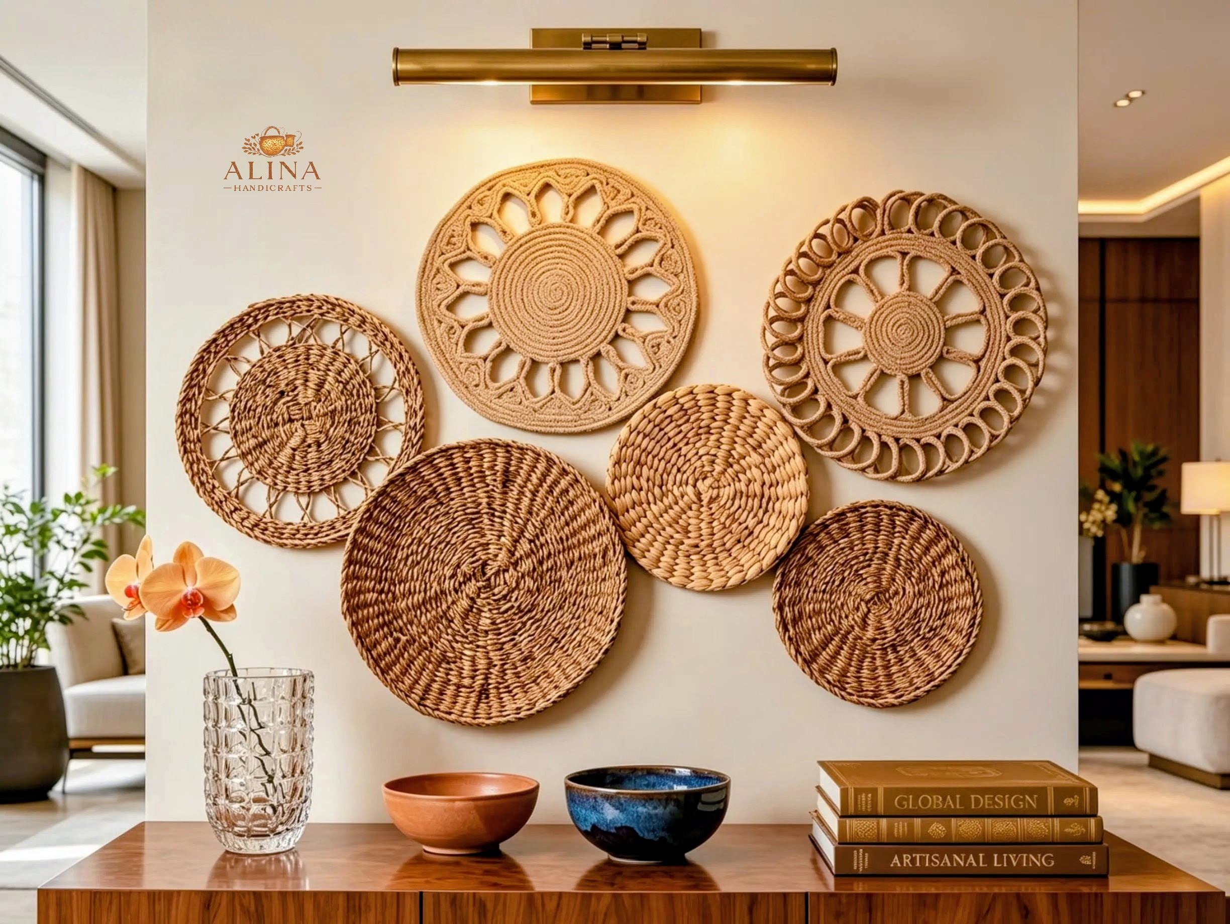 Bohemian Flower Wall Hanging Set