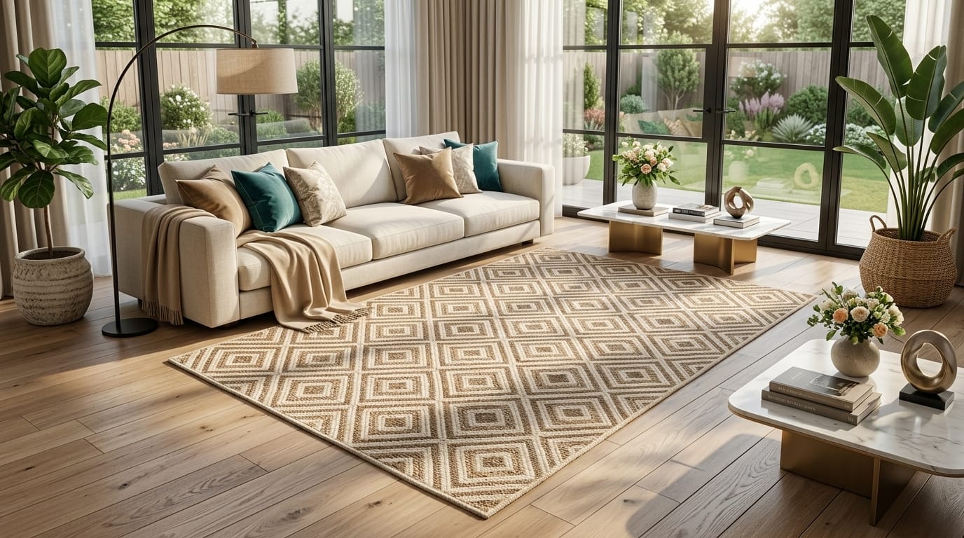 Premium Handcrafted Jute Area Rug    4*6*